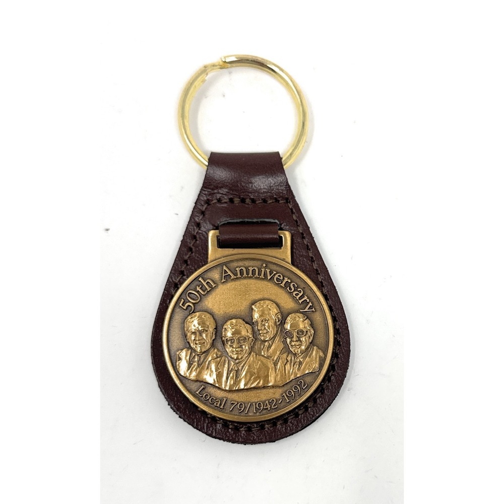 Vintage 1992‎ Spreaderworks 50th Anniversary UAW Local 79 Advertising Keychain